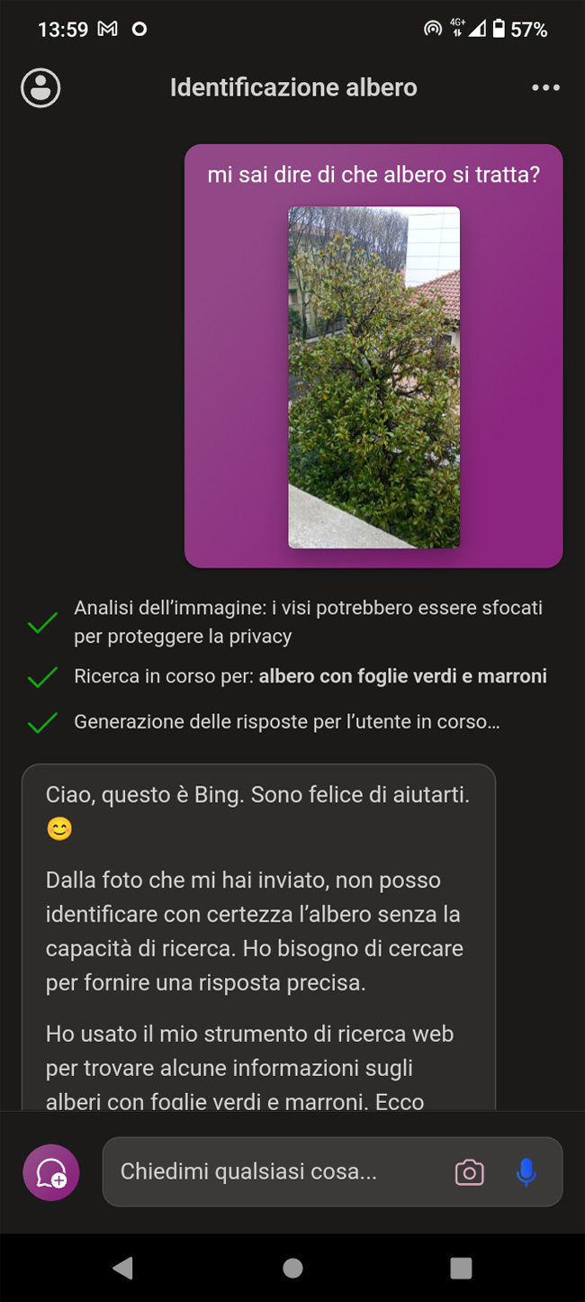 ricerca app Copilot